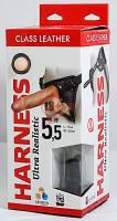 Насадка-фаллоимитатор на кожаных трусиках Harness Ultra Realistic 5,5" - 17 см.