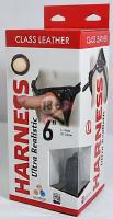 Насадка-фаллоимитатор на кожаных трусиках Harness Ultra Realistic 6" - 16 см.