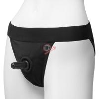 Трусики с плугом Vac-U-Lock Panty Harness with Plug Full Back - L/XL