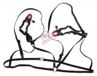 Декоративный бюстгальтер с зажимами на соски Bra with silicone nipple clamps