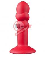 Красная анальная пробка SHOVE UP 5INCH SILICONE BUTT PLUG RED - 12,7 см.