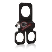 Эрекционное кольцо с вибрацией Silicone Lovers Gear Ball Spreader Enhancer с подхватами для мошонки