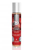 Смазка с ароматом клубники JO Flavored Strawberry Kiss - 30 мл.