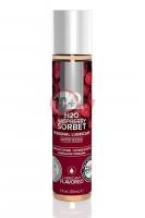 Смазка с ароматом малинового щербета JO Flavored Raspberry Sorbet - 30 мл.