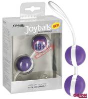 Фиолетово-белые вагинальные шарики Joyballs Bicolored