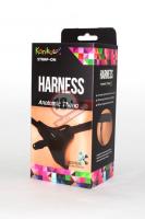 Чёрные трусики с плугом Kanikule Strap-on Harness Anatomic Thong