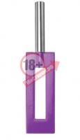 Фиолетовая шлёпалка Leather Gap Paddle - 35 см.