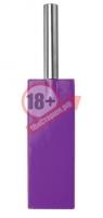 Фиолетовая прямоугольная шлёпалка Leather Paddle - 35 см.