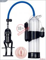 Вакуумная помпа Eroticon PUMP X7 с мини-вагиной и вибрацией