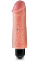 Телесный вибратор-реалистик 5" Vibrating Stiffy - 16,5 см.