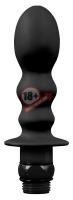 Чёрная насадка для душа HYDROBLAST 4INCH BUTTPLUG SHAPE DOUCHE для анальной стимуляции