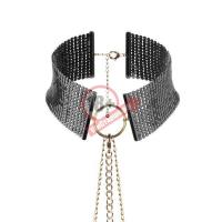 Чёрный ошейник с цепочками Desir Metallique Collar