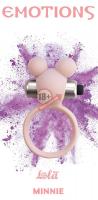 Розовое эрекционное виброколечко Emotions Minnie Light pink