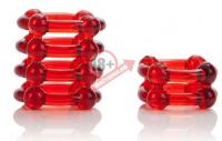 Набор из двух красных эрекционных колец COLT Enhancer Rings
