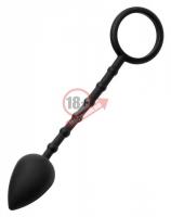 Эрекционное кольцо с каплевидной анальной пробкой Imbed Silicone Anal Plug and Cock Ring