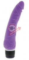 Фиолетовый вибратор-реалистик PURRFECT SILICONE CLASSIC 7.1INCH PURPLE - 18 см.