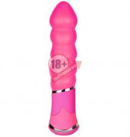 Розовый вибростимулятор BOOTYFUL RIBBED VIBE PINK