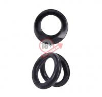 Набор из 2 эрекционных колец MENZSTUFF DOUBLE LOOPS 2 SILICONE RING: одинарного и двойного