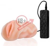 Мастурбатор-вагина REALSTUFF VIBRATING MASTURBATOR PUSSY с 10 режимами вибрации