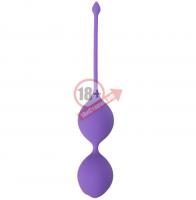 Фиолетовые вагинальные шарики SEE YOU IN BLOOM DUO BALLS 36MM