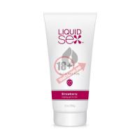 Съедобная смазка с согревающим эффектом и ароматом клубники Liquid Sex Tingling Gel for Her Strawberry - 56 гр.