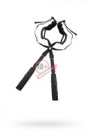 Чёрный бондажный комплект Romfun Sex Harness Bondage на сбруе