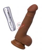 Вибратор-реалистик мулат TOYFA RealStick Elite Mulatto - 19 см.