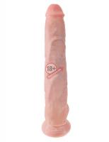 Телесный фаллоимитатор-гигант 14" Cock with Balls - 37,5 см.