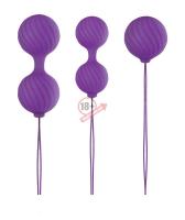 Набор фиолетовых вагинальных шариков Luxe O' Weighted Kegel Balls