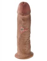Фаллоимитатор-мулат большого размера 10" Cock - 25,4 см.