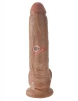 Фаллоимитатор-мулат 9" Cock with Balls - 22,9 см.