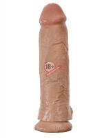 Кофейный фаллоимитатор-гигант 12" Cock with Balls - 30,5 см.