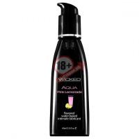 Лубрикант с ароматом розового лимонада WICKED AQUA Pink Lemonade - 60 мл.