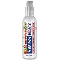 Лубрикант Swiss Navy Strawberry Kiwi Lube с ароматом клубники и киви - 118 мл.