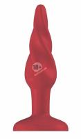 Красная анальная пробка Butt Plug Rounded 3 Inch - 7,6 см.