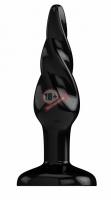 Чёрная анальная пробка Butt Plug Rounded 3 Inch - 7,6 см.