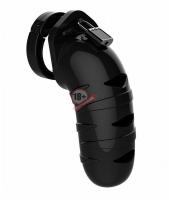 Чёрный мужской пояс верности Model 05 Chastity 5.5" Cock Cage