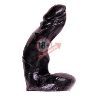 Чёрный анальный фаллоимитатор All Black - 15 см.