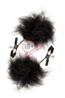 Зажимы для сосков с пухом FEATHERED NIPPLE CLAMPS