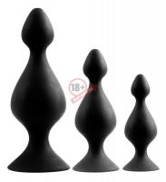 Набор из 3 анальных плагов Butt Plug Set