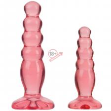 Набор из двух розовых анальных втулок Crystal Jellies Anal Trainer Kit