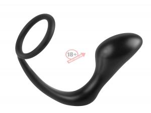 Эрекционное кольцо с анальной пробкой Ass-Gasm Cockring Plug