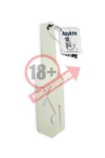 Шлепалка Asylum из белой искусственной кожи - 31 см.
