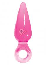Малая розовая анальная пробка Jolie Pleasures Small - 10 см.