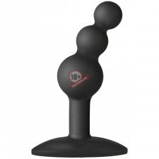 Черный анальный стимулятор The Minis Bubble Medium - 9,6 см.