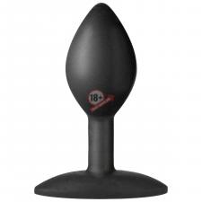 Черная анальная пробка Platinum Premium Silicone - The Minis Spade Small - Black S