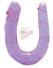 Анально-вагинальный стимулятор Double Mini Dong Twin Head Lavender - 30 см.