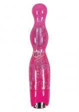 Розовая виброёлочка Starlight Gems Libra Vibrating Massager - 20,5 см.