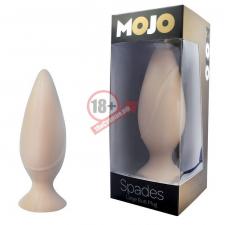 Анальная пробка на присоске MOJO SPADES LARGE телесного цвета - 12 см.