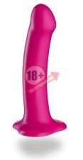 Розовый гладкий фаллоимитатор Magnum - 18,1 см.